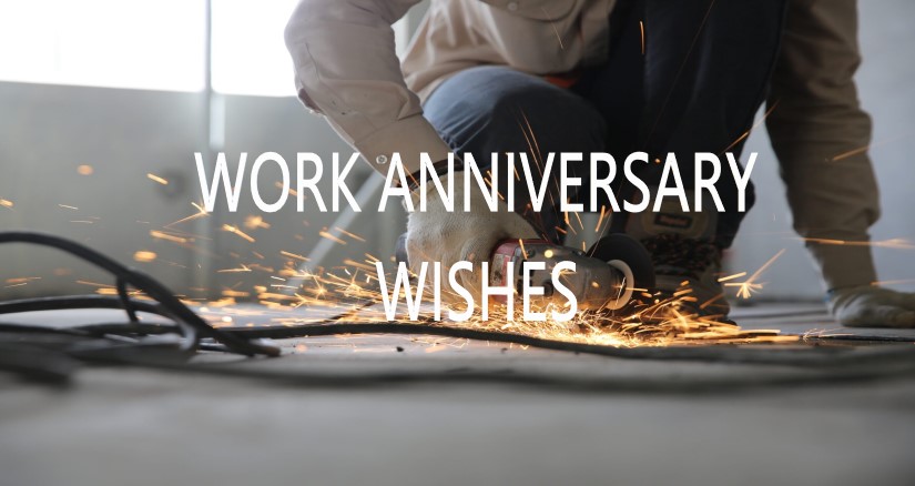 Work anniversary wishes and messages