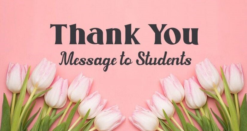 Thank You Messages For Students From Teacher