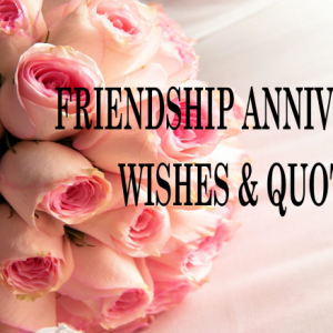 Friendship Anniversary Wishes and Quotes