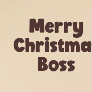 Merry Christmas Wishes for Boss