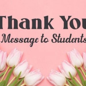 Thank You Messages For Students From Teacher