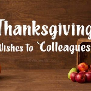 Thanksgiving Messages For Colleagues or Coworkers